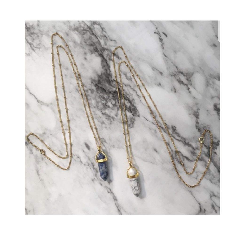 Marble Pendant Necklace